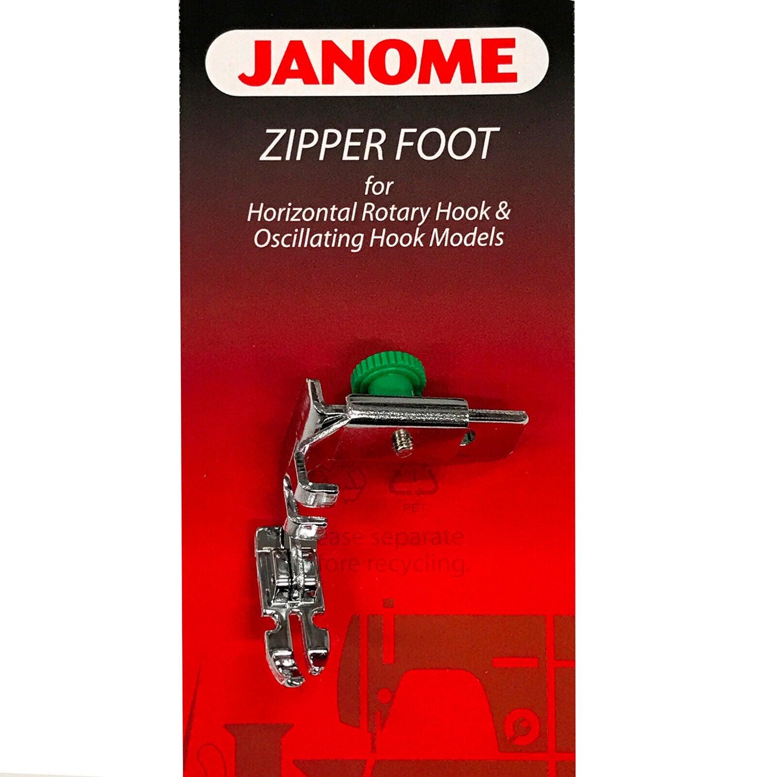 Janome Narrow Base Zipper Foot | Citrus Sew & Vac